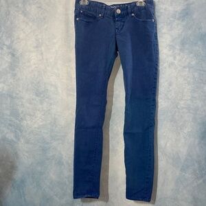 🏵️2for$40🏵️ Express Women's True Blue Skinny Jeans Low Rise Circa 2011 Denim